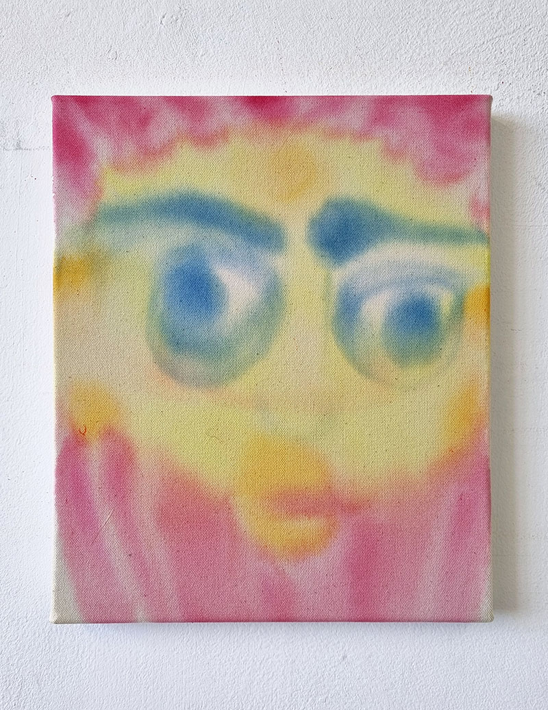 Pink, Blue, Yellow (Bead) - 30 x 25 cm